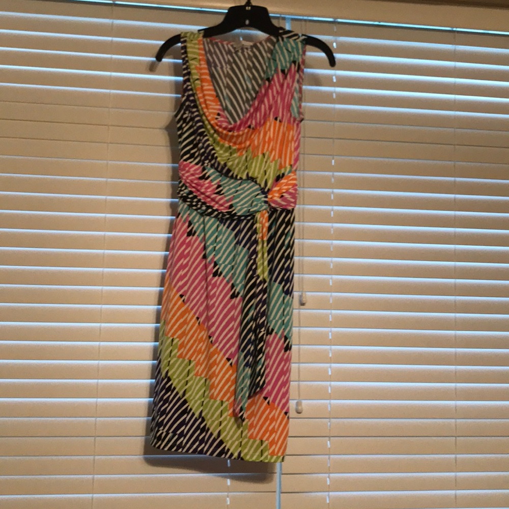 London Times casual dress, multi color, size 4